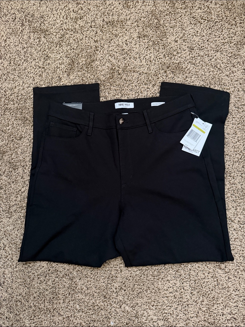 SALE! Nine West women’s Black Straight Jeans